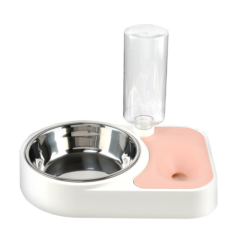 Pet Stainless Steel Automatic Drinking Water Feeding Integrated Tableware