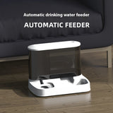 Cat Automatic Pet Feeder Water Dispenser Large Capacity Drinking Water Feeding