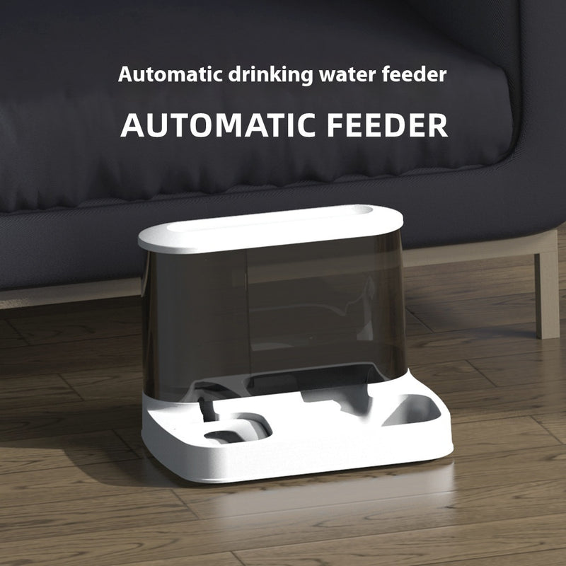 Cat Automatic Pet Feeder Water Dispenser Large Capacity Drinking Water Feeding