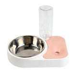 Pet Stainless Steel Automatic Drinking Water Feeding Integrated Tableware